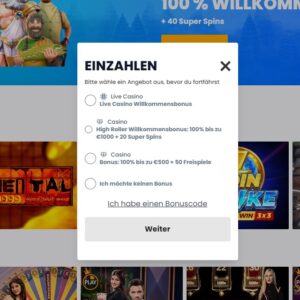 Schritt 3 der Anmeldung bei 30bet