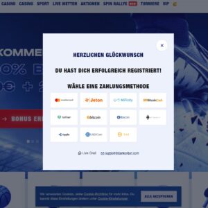 Schritt 3 der Anmeldung bei Bankonbet