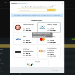 Schritt 3 der Anmeldung bei Weltbet