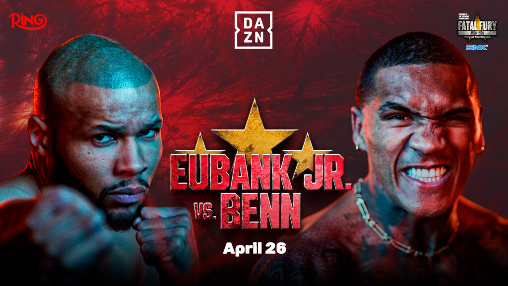 Offizielles Poster für Eubank Jr. vs. Benn bei DAZN