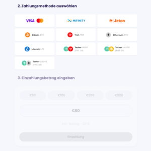 Schritt 3 der Anmeldung bei Winnerz